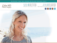 Tablet Screenshot of colenmd.com